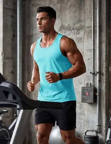 TACVASEN Men's Workout Tank Tops Sleeveless UPF 50+ Summer Sun Shirts Quick Dry for Running Swim Gym Beach - 2