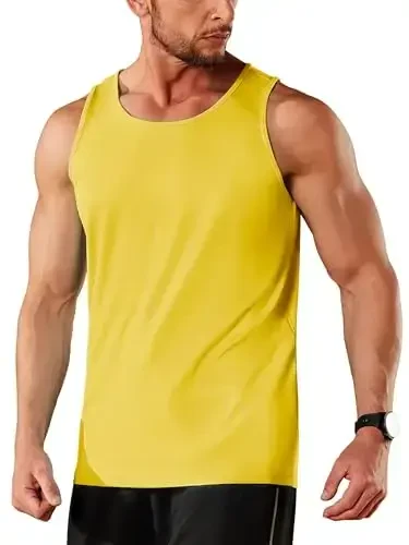 TACVASEN Men's Workout Tank Tops Sleeveless UPF 50+ Summer Sun Shirts Quick Dry for Running Swim Gym Beach - 2