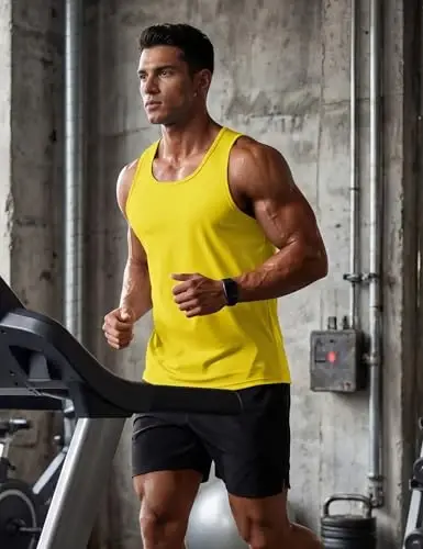 TACVASEN Men's Workout Tank Tops Sleeveless UPF 50+ Summer Sun Shirts Quick Dry for Running Swim Gym Beach - 2