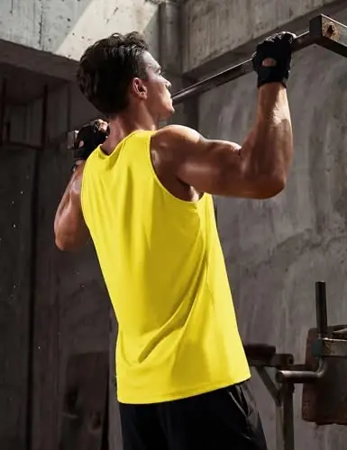 TACVASEN Men's Workout Tank Tops Sleeveless UPF 50+ Summer Sun Shirts Quick Dry for Running Swim Gym Beach - 4
