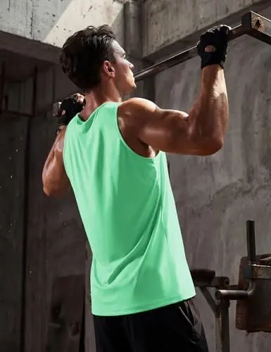 TACVASEN Men's Workout Tank Tops Sleeveless UPF 50+ Summer Sun Shirts Quick Dry for Running Swim Gym Beach - 4