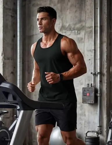 TACVASEN Men's Workout Tank Tops Sleeveless UPF 50+ Summer Sun Shirts Quick Dry for Running Swim Gym Beach - 2