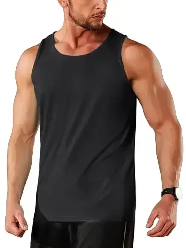 TACVASEN Men's Workout Tank Tops Sleeveless UPF 50+ Summer Sun Shirts Quick Dry for Running Swim Gym Beach - TACVASEN (1)
