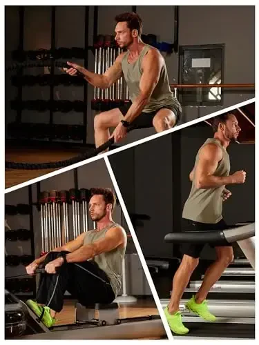 TACVASEN Men's Workout Tank Tops Sleeveless UPF 50+ Summer Sun Shirts Quick Dry for Running Swim Gym Beach - 4