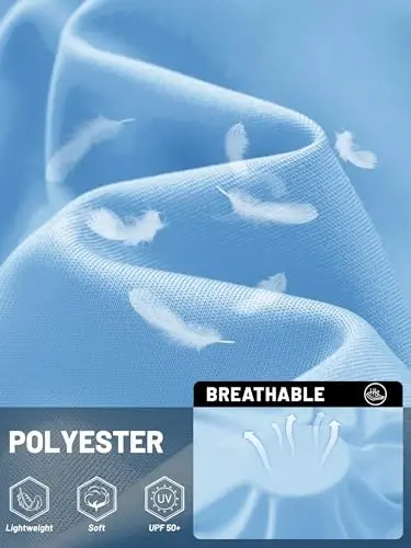 TACVASEN Men's Sun Shirt UPF 50+ Long Sleeve UV Protection Lightweight Rash Guard Swim Shirt Quick Dry Fishing T-Shirt - 4