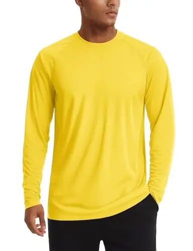 TACVASEN Men's Sun Shirt UPF 50+ Long Sleeve UV Protection Lightweight Rash Guard Swim Shirt Quick Dry Fishing T-Shirt - 1