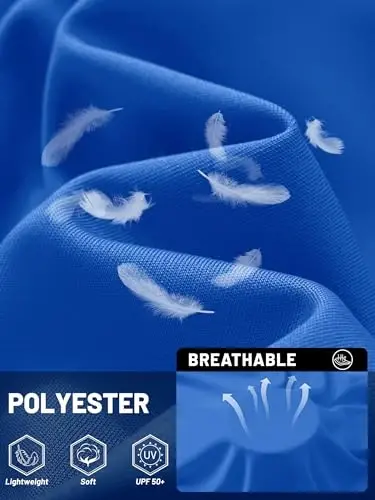 TACVASEN Men's Sun Shirt UPF 50+ Long Sleeve UV Protection Lightweight Rash Guard Swim Shirt Quick Dry Fishing T-Shirt - 4