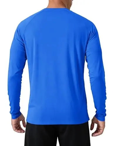 TACVASEN Men's Long Sleeve Shirts UPF 50+ Sun Protection Dry Fit Shirt Lightweight Workout Athletic T-Shirt Rash Guard - TACVASEN (1)