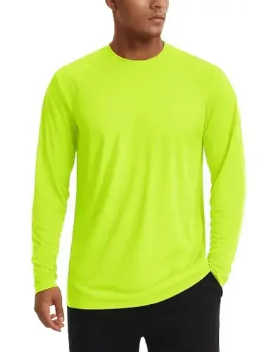 TACVASEN Men's Sun Shirt UPF 50+ Long Sleeve UV Protection Lightweight Rash Guard Swim Shirt Quick Dry Fishing T-Shirt 