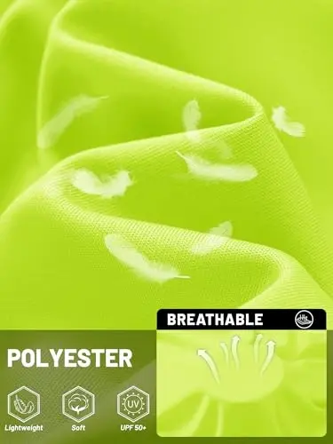 TACVASEN Men's Sun Shirt UPF 50+ Long Sleeve UV Protection Lightweight Rash Guard Swim Shirt Quick Dry Fishing T-Shirt - 4