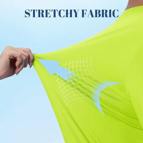 TACVASEN Men's Sun Shirt UPF 50+ Long Sleeve UV Protection Lightweight Rash Guard Swim Shirt Quick Dry Fishing T-Shirt - 5