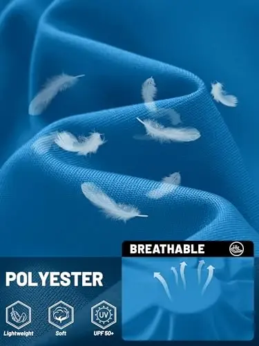 TACVASEN Men's Sun Shirt UPF 50+ Long Sleeve UV Protection Lightweight Rash Guard Swim Shirt Quick Dry Fishing T-Shirt - 4