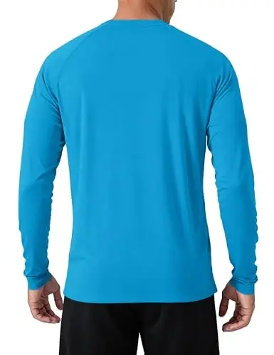 TACVASEN Men's Long Sleeve Shirts UPF 50+ Sun Protection Dry Fit Shirt Lightweight Workout Athletic T-Shirt Rash Guard - TACVASEN (1)