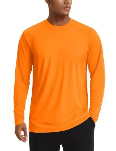 TACVASEN Men's Sun Shirt UPF 50+ Long Sleeve UV Protection Lightweight Rash Guard Swim Shirt Quick Dry Fishing T-Shirt 