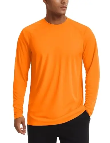 TACVASEN Men's Sun Shirt UPF 50+ Long Sleeve UV Protection Lightweight Rash Guard Swim Shirt Quick Dry Fishing T-Shirt - 1