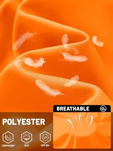 TACVASEN Men's Sun Shirt UPF 50+ Long Sleeve UV Protection Lightweight Rash Guard Swim Shirt Quick Dry Fishing T-Shirt - 4