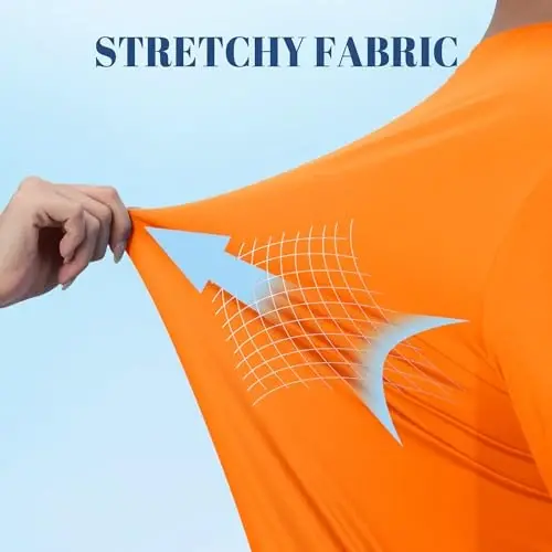 TACVASEN Men's Sun Shirt UPF 50+ Long Sleeve UV Protection Lightweight Rash Guard Swim Shirt Quick Dry Fishing T-Shirt - 5