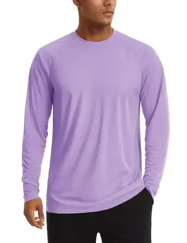 TACVASEN Men's Sun Shirt UPF 50+ Long Sleeve UV Protection Lightweight Rash Guard Swim Shirt Quick Dry Fishing T-Shirt 