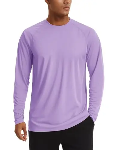 TACVASEN Men's Sun Shirt UPF 50+ Long Sleeve UV Protection Lightweight Rash Guard Swim Shirt Quick Dry Fishing T-Shirt - 1