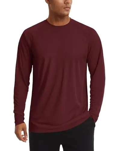 TACVASEN Men's Sun Shirt UPF 50+ Long Sleeve UV Protection Lightweight Rash Guard Swim Shirt Quick Dry Fishing T-Shirt - 1