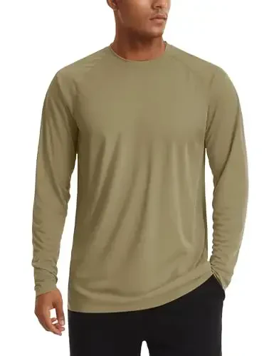 TACVASEN Men's Sun Shirt UPF 50+ Long Sleeve UV Protection Lightweight Rash Guard Swim Shirt Quick Dry Fishing T-Shirt - 1