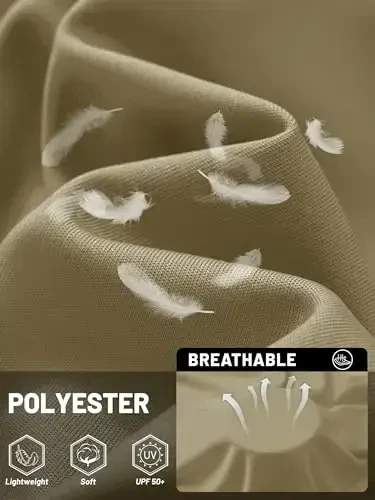 TACVASEN Men's Sun Shirt UPF 50+ Long Sleeve UV Protection Lightweight Rash Guard Swim Shirt Quick Dry Fishing T-Shirt - 4