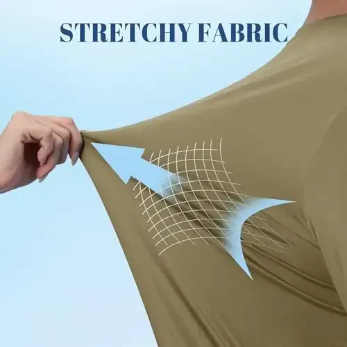 TACVASEN Men's Sun Shirt UPF 50+ Long Sleeve UV Protection Lightweight Rash Guard Swim Shirt Quick Dry Fishing T-Shirt - 5