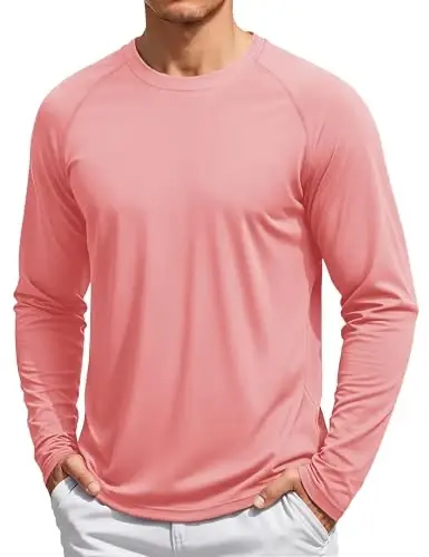 TACVASEN Men's Long Sleeve Shirts UPF 50+ Sun Protection Dry Fit Shirt Lightweight Workout Athletic T-Shirt Rash Guard - 1