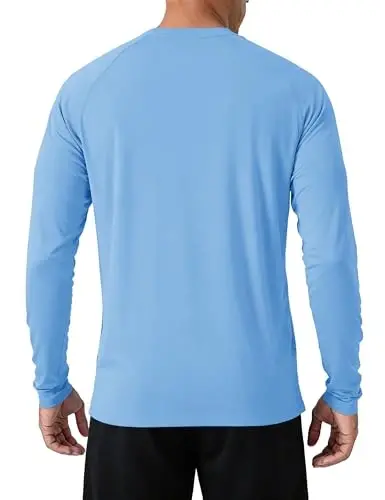 TACVASEN Men's Sun Shirt UPF 50+ Long Sleeve UV Protection Lightweight Rash Guard Swim Shirt Quick Dry Fishing T-Shirt - 2