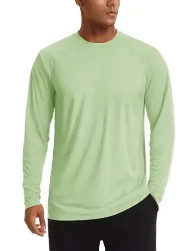 TACVASEN Men's Sun Shirt UPF 50+ Long Sleeve UV Protection Lightweight Rash Guard Swim Shirt Quick Dry Fishing T-Shirt - 1