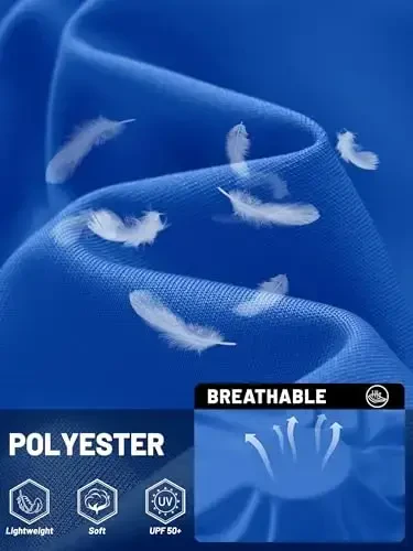 TACVASEN Men's Sun Shirt UPF 50+ Long Sleeve UV Protection Lightweight Rash Guard Swim Shirt Quick Dry Fishing T-Shirt - 4