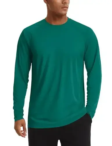 TACVASEN Men's Sun Shirt UPF 50+ Long Sleeve UV Protection Lightweight Rash Guard Swim Shirt Quick Dry Fishing T-Shirt 