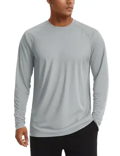 TACVASEN Men's Sun Shirt UPF 50+ Long Sleeve UV Protection Lightweight Rash Guard Swim Shirt Quick Dry Fishing T-Shirt - TACVASEN