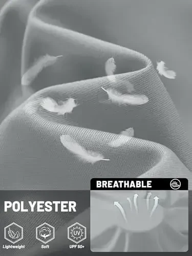 TACVASEN Men's Sun Shirt UPF 50+ Long Sleeve UV Protection Lightweight Rash Guard Swim Shirt Quick Dry Fishing T-Shirt - 4