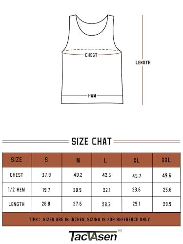 TACVASEN Mens Tank Tops Cotton Sleeveless Wide-Armhole Shirt Gym Workout Fitness T-Shirts Cut Off Soft Breathable Shirt - 6