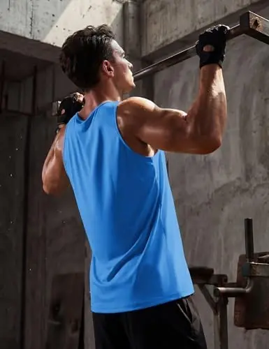 TACVASEN Men's Workout Tank Tops Sleeveless UPF 50+ Summer Sun Shirts Quick Dry for Running Swim Gym Beach - 4
