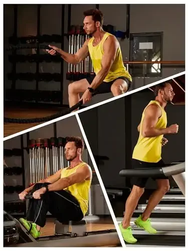 TACVASEN Men's Workout Tank Tops Sleeveless UPF 50+ Summer Sun Shirts Quick Dry for Running Swim Gym Beach - 4