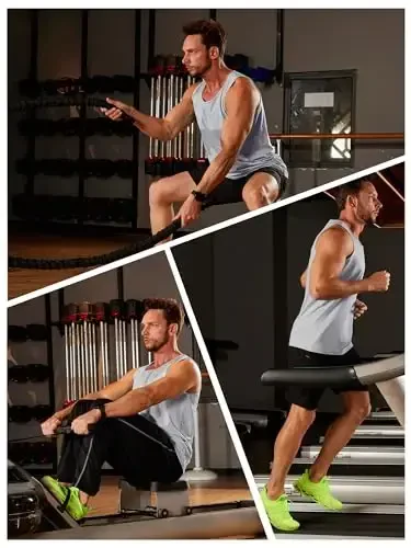 TACVASEN Men's Workout Tank Tops Sleeveless UPF 50+ Summer Sun Shirts Quick Dry for Running Swim Gym Beach - 4