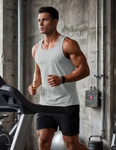 TACVASEN Men's Workout Tank Tops Sleeveless UPF 50+ Summer Sun Shirts Quick Dry for Running Swim Gym Beach - 2