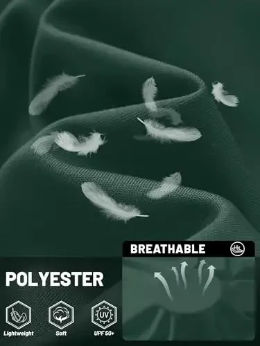 TACVASEN Мужская футболка от солнца UPF 50+ с длинными рукавами, защитой от ультрафиолета, легкая быстросохнущая футболка для плавания и рыбалки. - 4