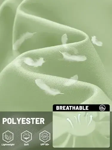 TACVASEN Мужская рубашка от солнца UPF 50+ с длинным рукавом, защита от ультрафиолета, легкая быстросохнущая футболка для плавания, для рыбалки - 4