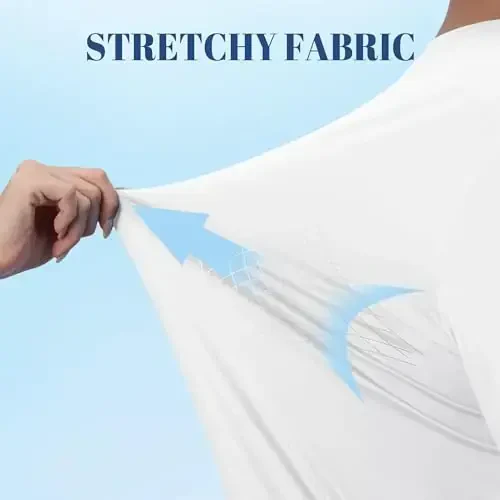 TACVASEN Мужская рубашка от солнца UPF 50+ с длинным рукавом, защита от ультрафиолета, легкая быстросохнущая рубашка для плавания и рыбалки - 5