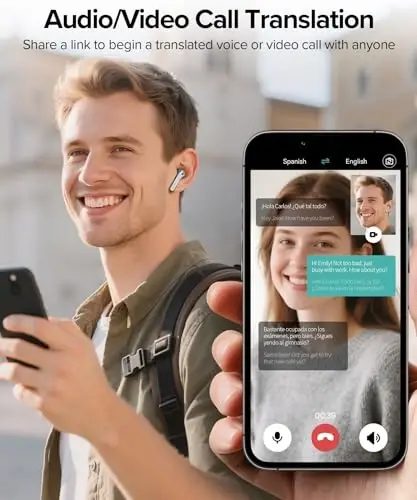 TAGRY Bluetooth Headphones True Wireless Earbuds 60H Playback LED Power Display Earphones with Wireless Charging Case IPX5 Waterproof in-Ear Ear buds with Mic for TV Smart Phone Laptop Computer Sports - 4