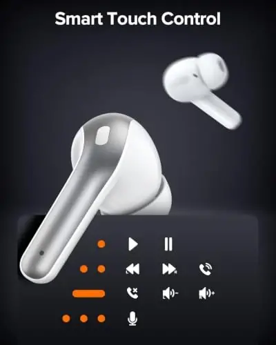TAGRY Bluetooth Headphones True Wireless Earbuds 60H Playback LED Power Display Earphones with Wireless Charging Case IPX5 Waterproof in-Ear Ear buds with Mic for TV Smart Phone Laptop Computer Sports - 5