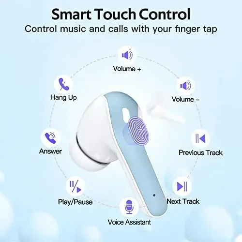 TAGRY Bluetooth minigarnituralari Haqiqiy simsiz quloqchinlar 60 soat ijro etish LED quvvat displeyi simsiz zaryadlash qutisi bilan IPX5 suv o‘tkazmaydigan quloq ichidagi televizor smartfoni noutbuk kompyuteri sporti uchun mikrofonli quloqchinlar - 4