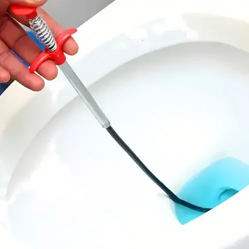 Drain Snake, Drain Clog Remover - Gutter Cleaning Tools Drain Cleaner for Toilet Sewer Shower Kitchen Bathroom Tub Clogged Drains Opener Cleaning Tool, Flexible Grabber Claw Pick Up Reacher (30 inch) - 7