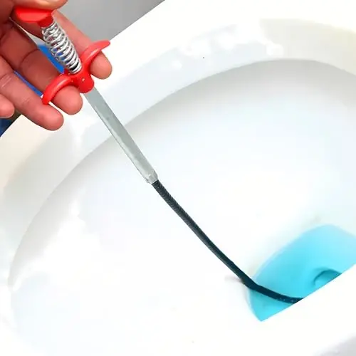 Drain Snake, Drain Clog Remover - Gutter Cleaning Tools Drain Cleaner for Toilet Sewer Shower Kitchen Bathroom Tub Clogged Drains Opener Cleaning Tool, Flexible Grabber Claw Pick Up Reacher (30 inch) - 14