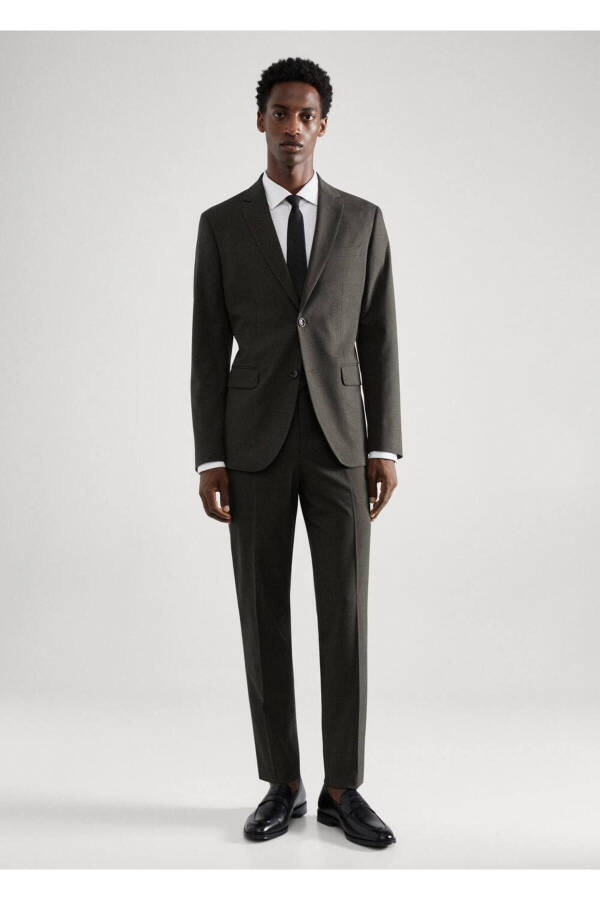Tailored Blazer in Stretch Fabric with Pinstripe - 2