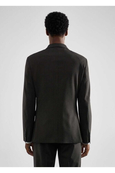 Tailored Blazer in Stretch Fabric with Pinstripe - 4