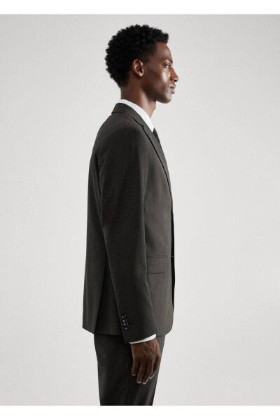 Tailored Blazer in Stretch Fabric with Pinstripe - 5